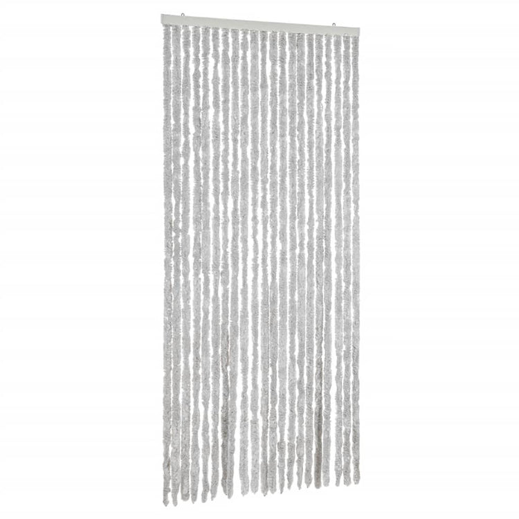 Vidaxl Fly Curtain 90x220 cm CHENILLE GREY