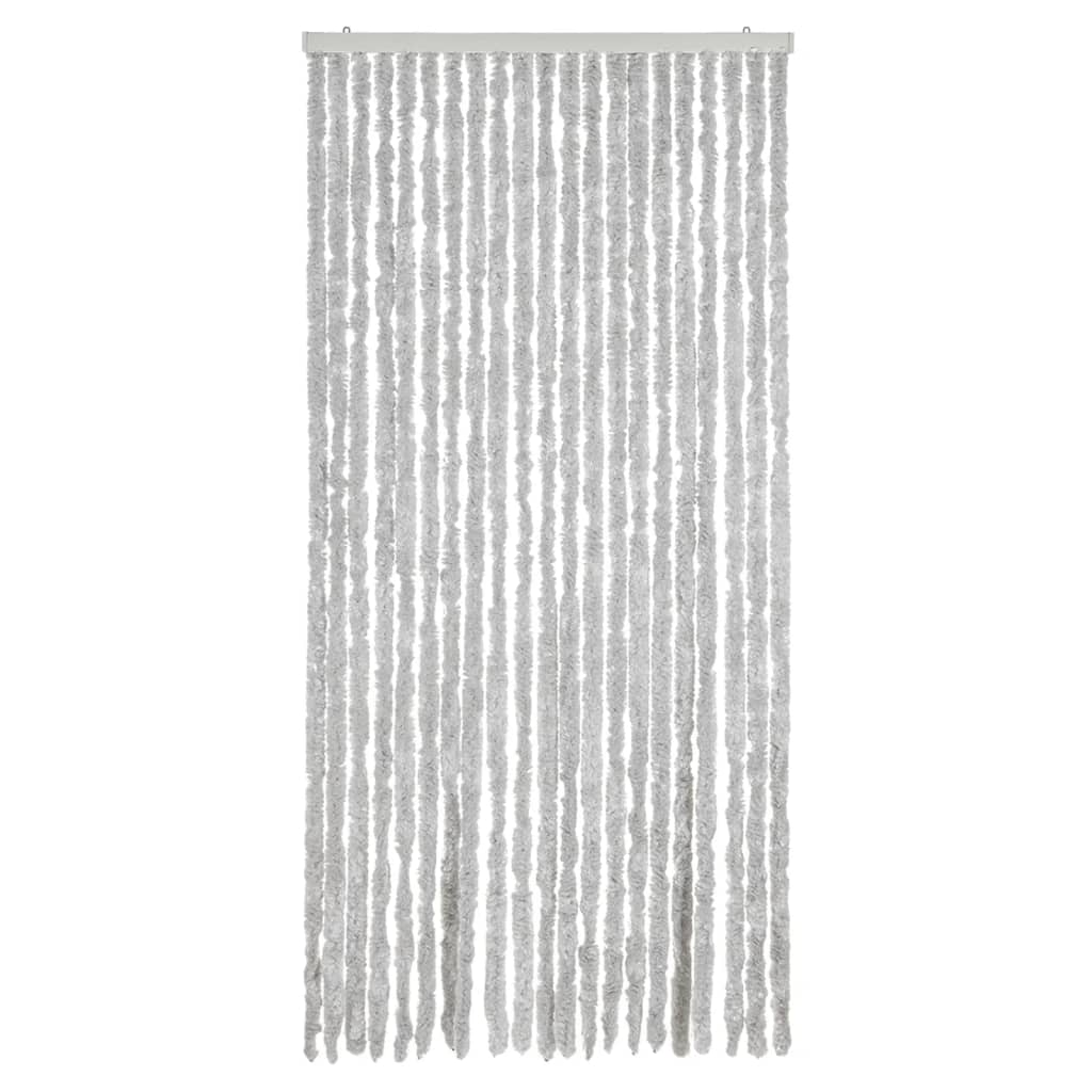 Vidaxl Fly Curtain 90x220 cm CHENILLE GREY
