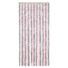 Vidaxl Fly Curtain 90x200 cm CHENILLE Silver Gris et rose