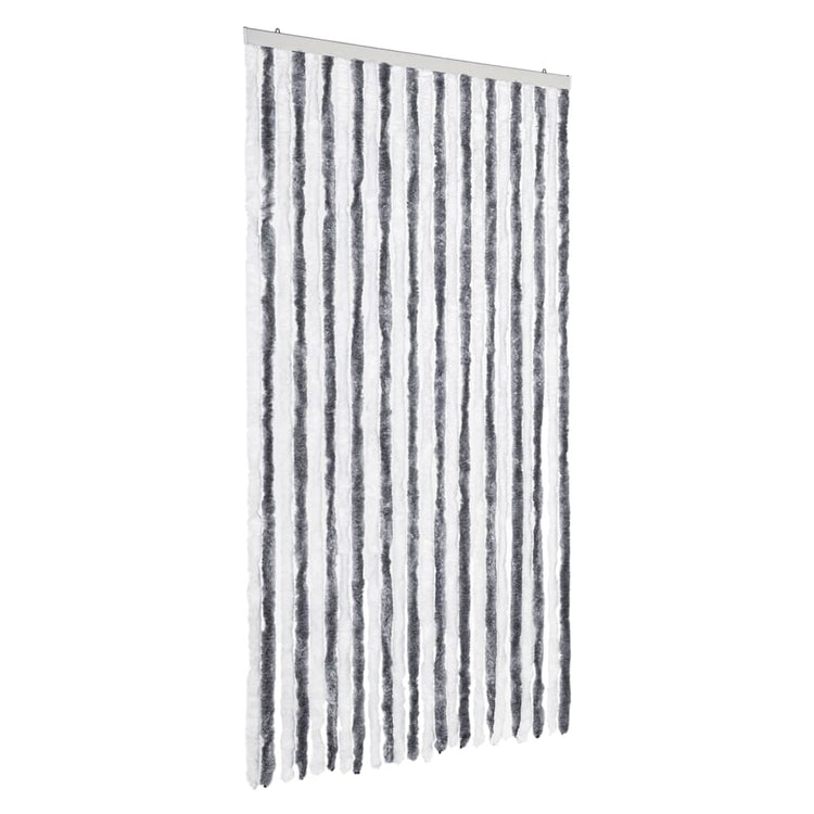 Vidaxl Fly Curtain 100x200 cm CHENILLE GREN ET BLANC
