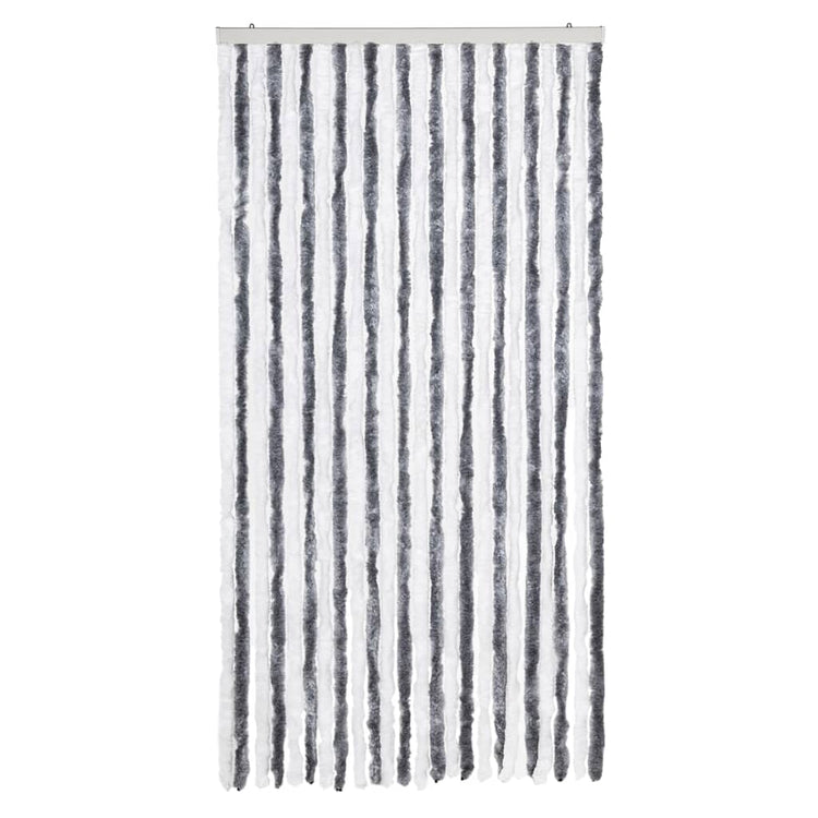 Vidaxl Fly Curtain 100x200 cm CHENILLE GREN ET BLANC