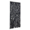 Vidaxl Fly Curtain 100x200 cm CHENILLE ANTHRACITE -COLORED