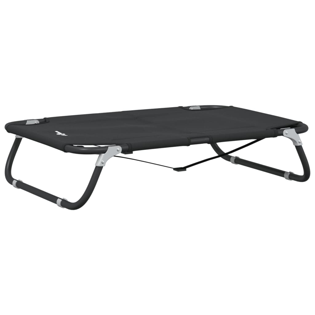 Vidaxl Dog Basket pliable tissu oxford et anthracite en acier -colored