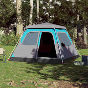 Vidaxl dome tente 6 personnes Fast Release Blue - afbeelding 3