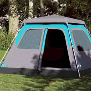 Vidaxl dome tente 6 personnes Fast Release Blue - afbeelding 1