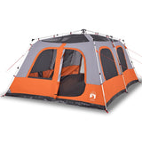 Vidaxl Dome Tent 10 Personne Fast Release Grey and Orange - afbeelding 2