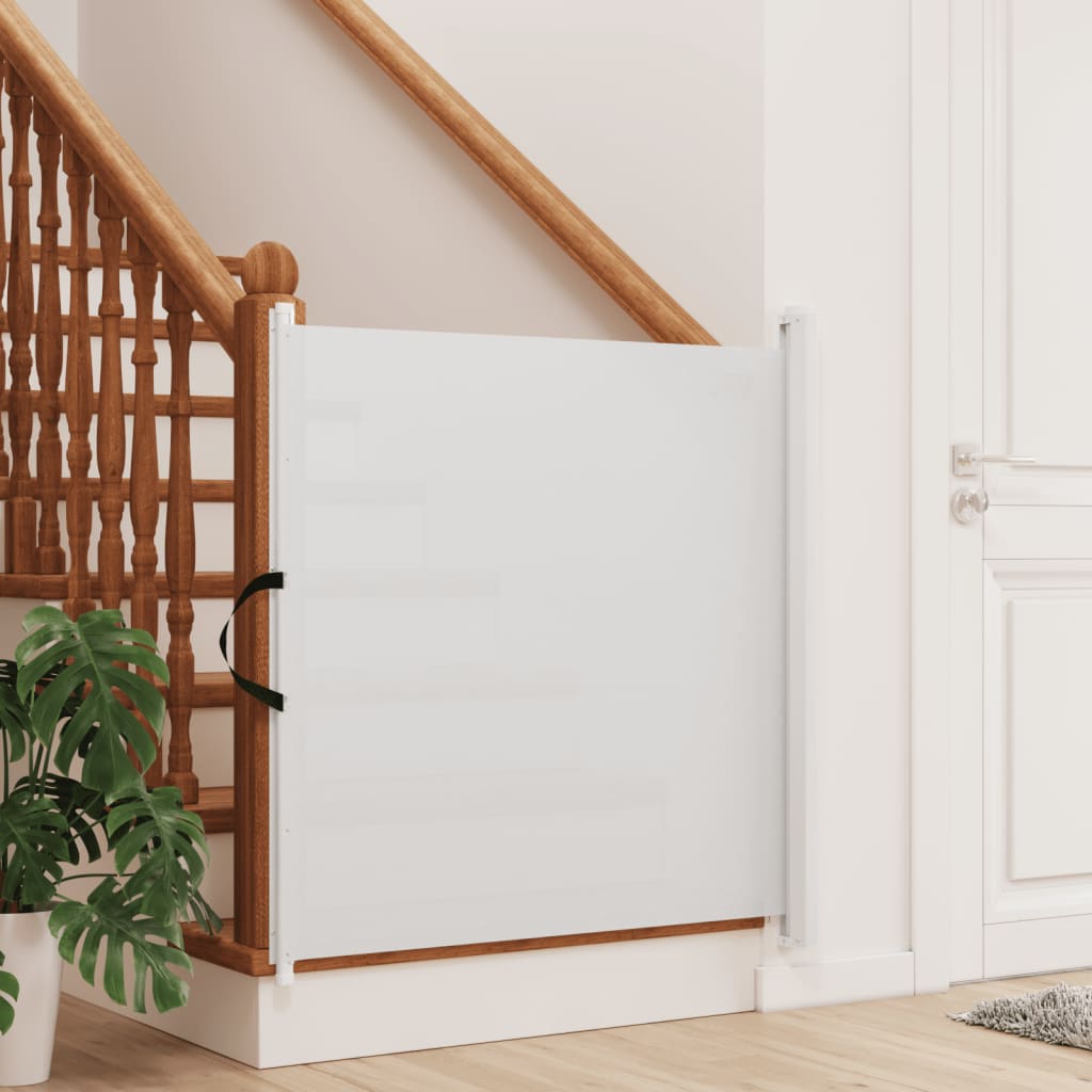 Vidaxx barrière extensible pour animaux de compagnie 82,5x125 cm blanc