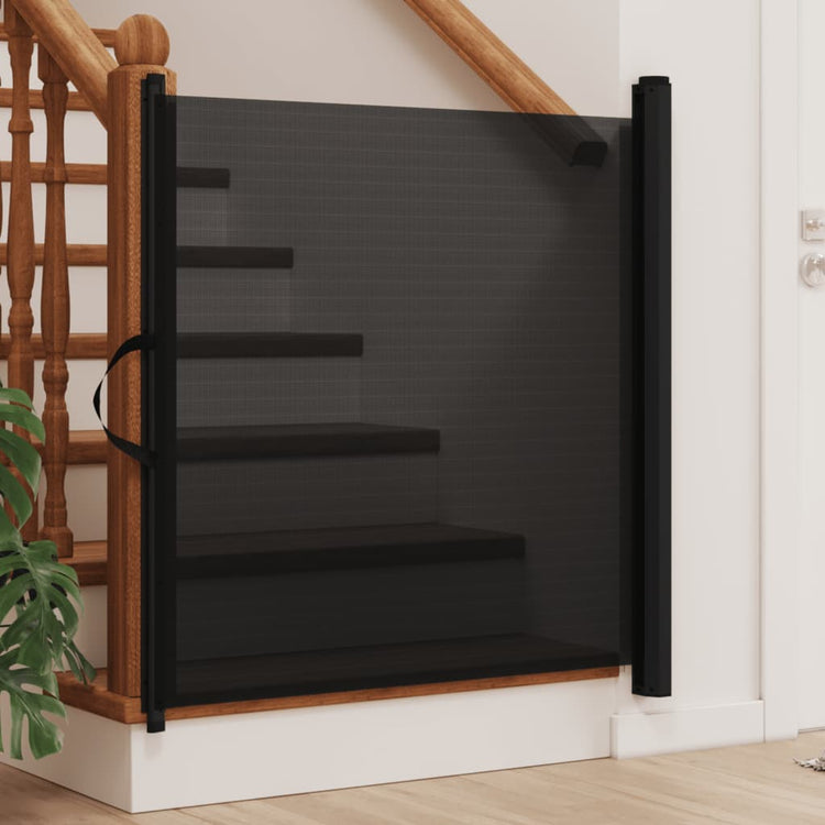 Vidaxl Pet Hek extensible 117,5x125 cm noir