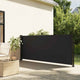 Pare-brise vidaxl extensible 117x300 cm noir