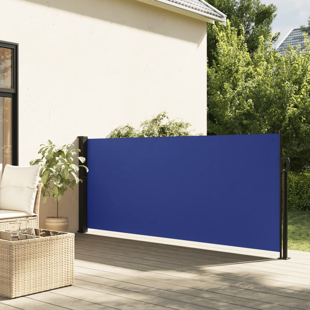 Pare-brise Vidaxl extensible 140x300 cm bleu