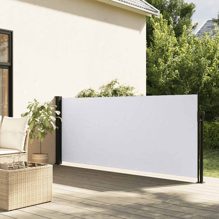 Pare-brise Vidaxl extensible 140x300 cm blanc