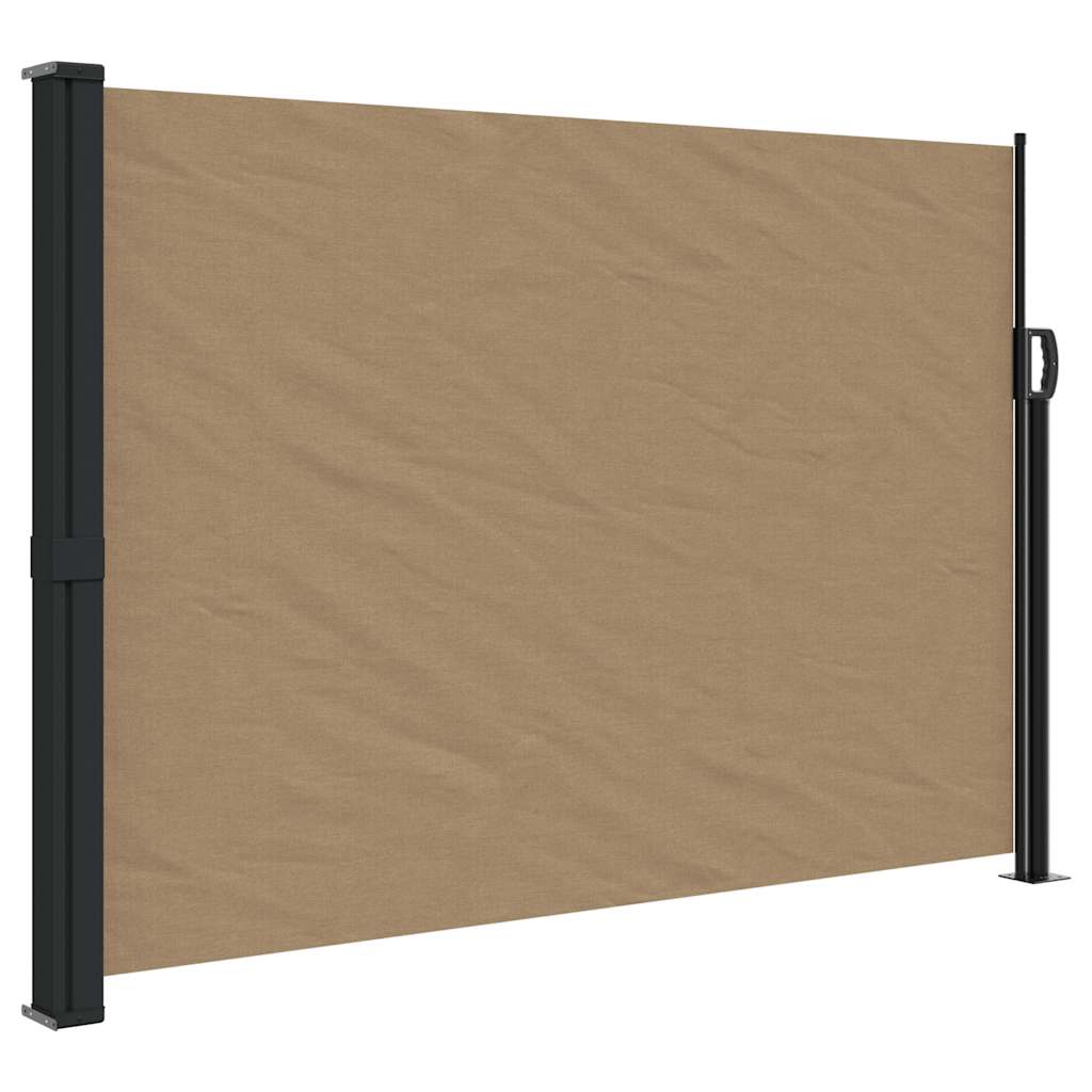 Pare-brise vidaxl extensible 140x300 cm taupe