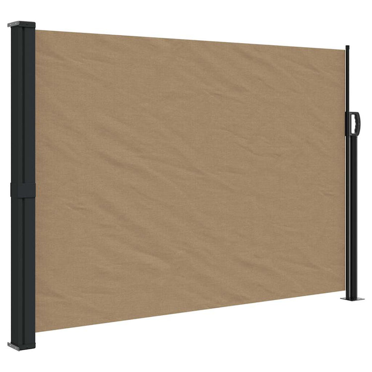 Pare-brise vidaxl extensible 140x300 cm taupe