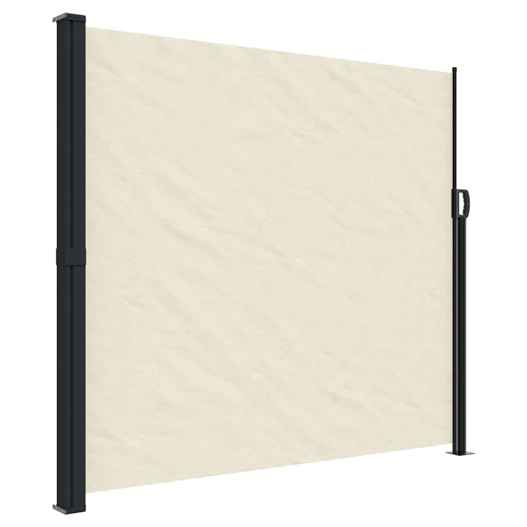 En pare-brise Vidaxl extensible 180x300 cm Crème -Colored