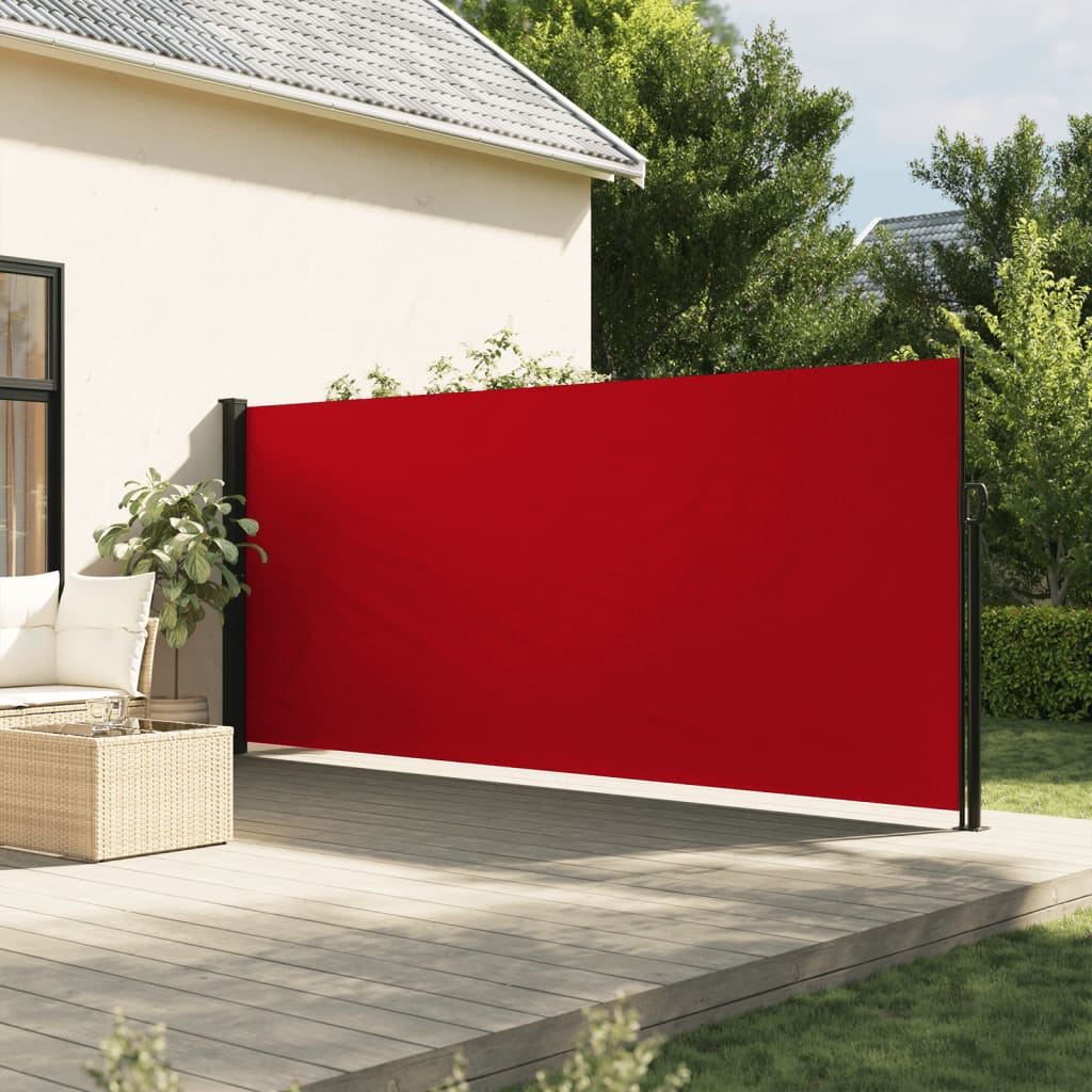 Pare-brise vidaxl extensible 180x300 cm rouge