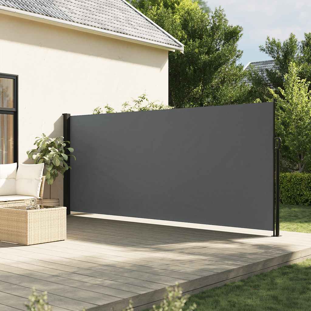Pare-brise Vidaxl extensible 180x300 cm anthracite -colored