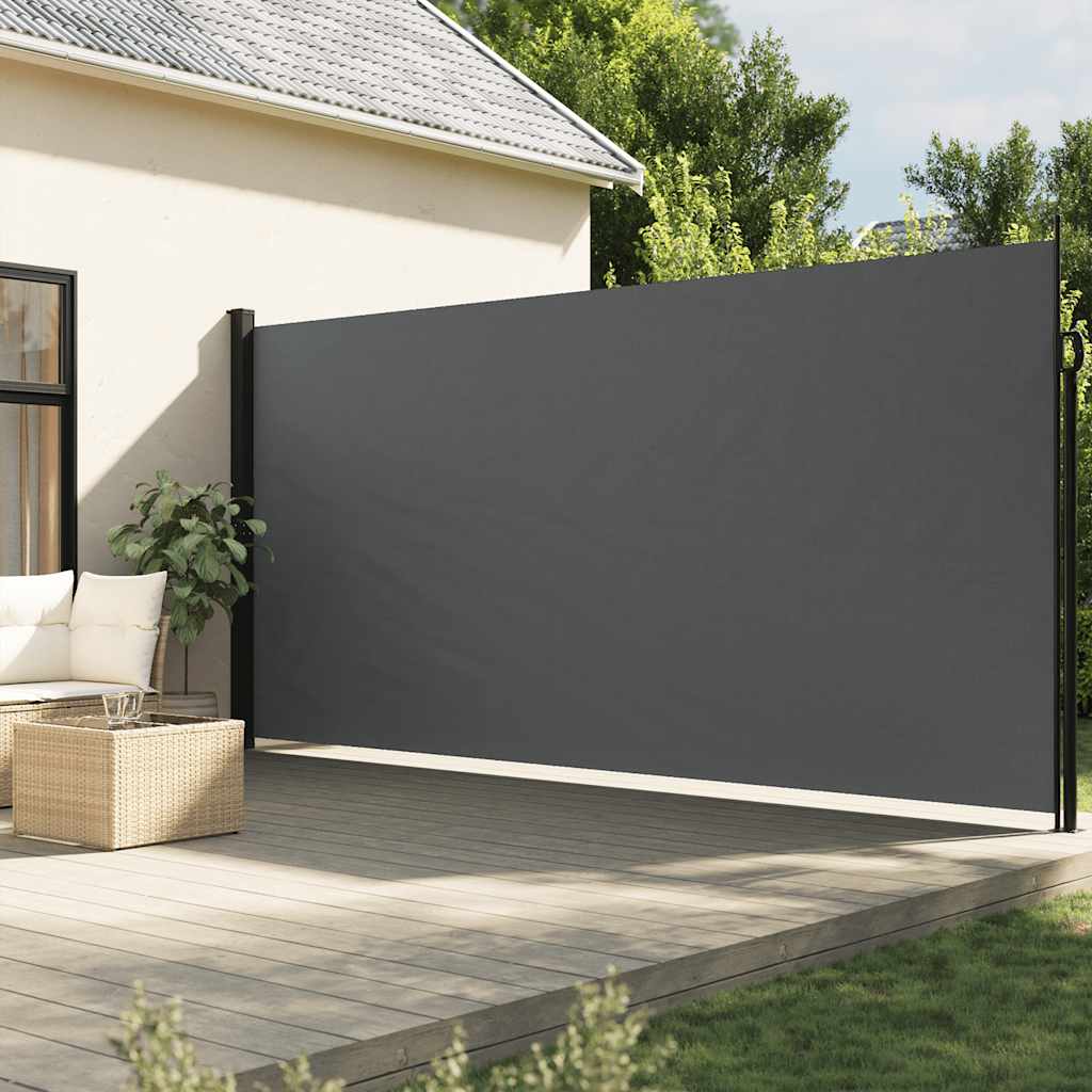 Pare-brise Vidaxl extensible 200x300 cm anthracite -colored