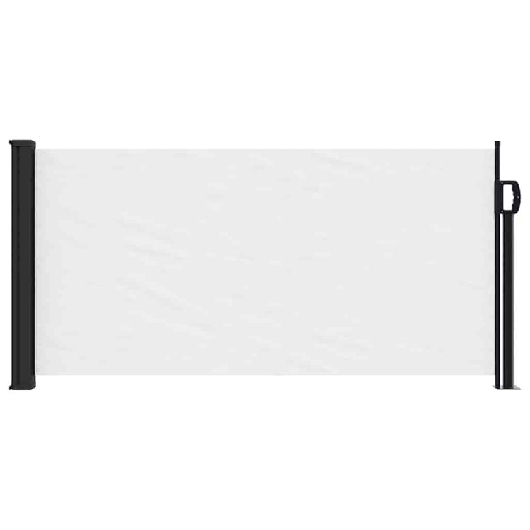 Pare-brise vidaxl extensible 100x500 cm blanc