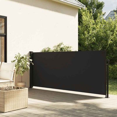Pare-brise Vidaxl extensible 120x500 cm noir