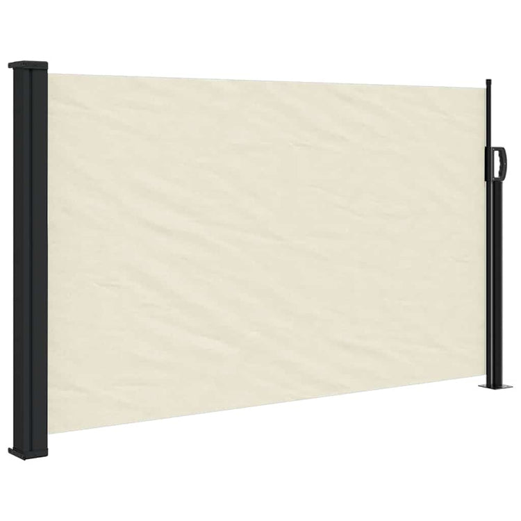 En pare-brise Vidaxl extensible 120x500 cm Crème -colored