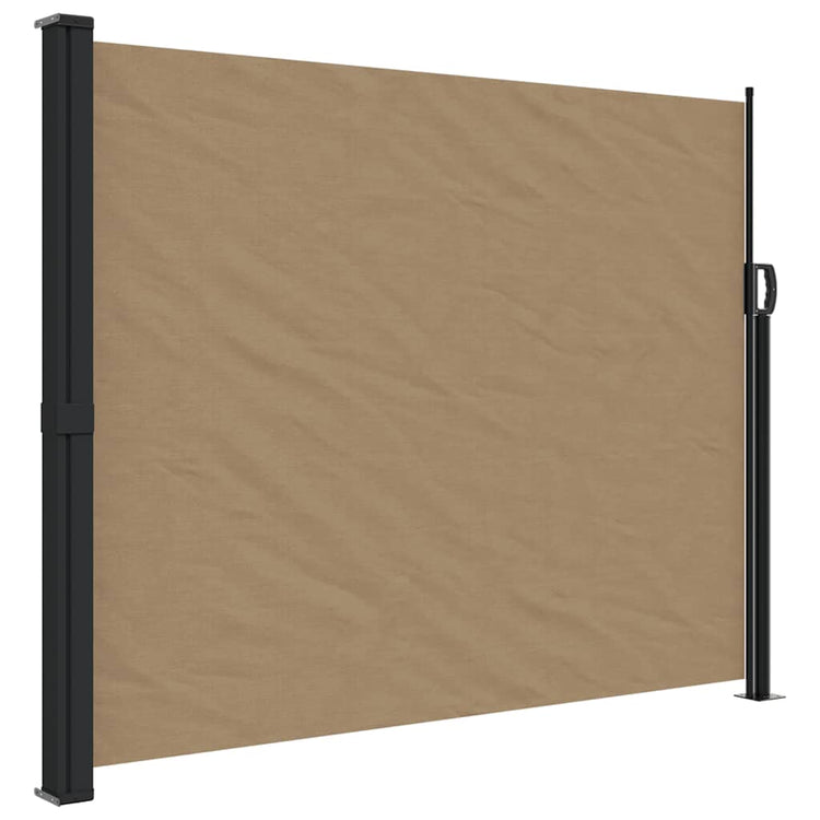 Pare-brise vidaxl extensible 160x500 cm taupe