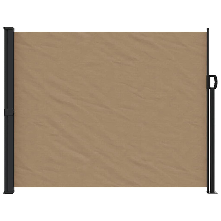 Pare-brise vidaxl extensible 160x500 cm taupe
