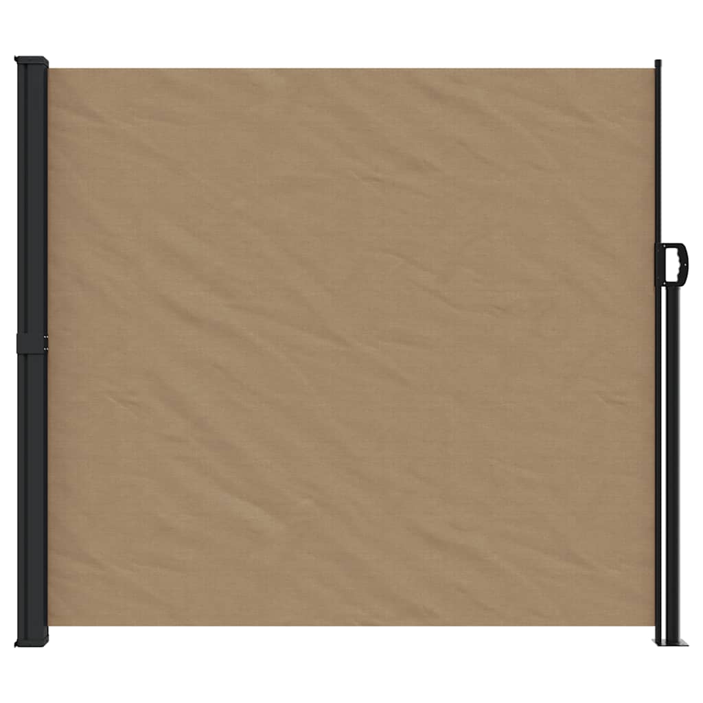 Pare-brise vidaxl extensible 180x500 cm taupe