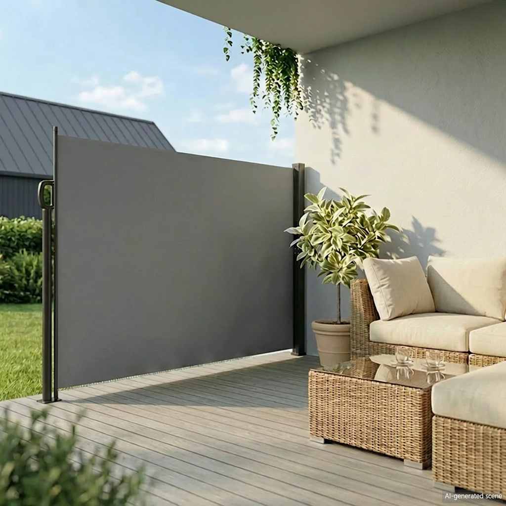 Pare-brise Vidaxl extensible 220x500 cm anthracite -colored