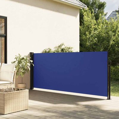 Pare-brise Vidaxl extensible 120x600 cm bleu