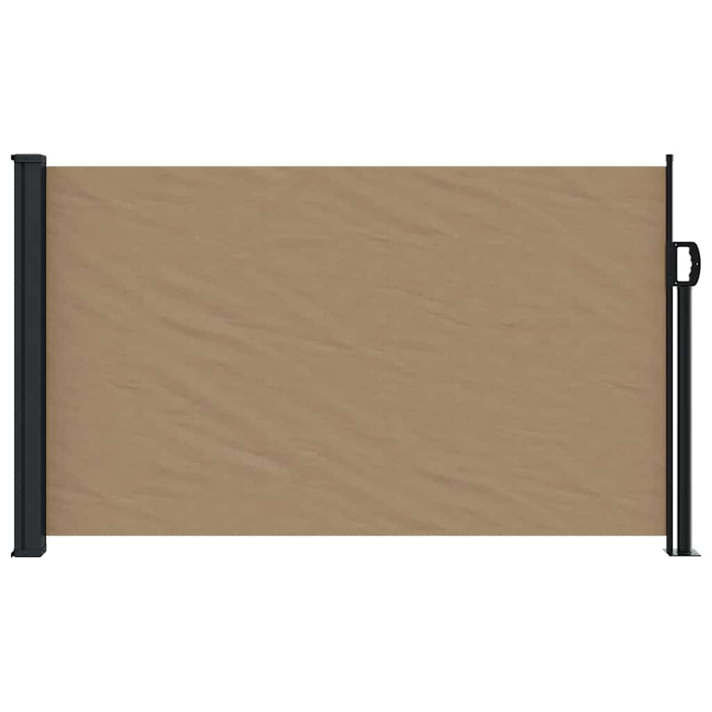 Pare-brise vidaxl extensible 120x600 cm taupe
