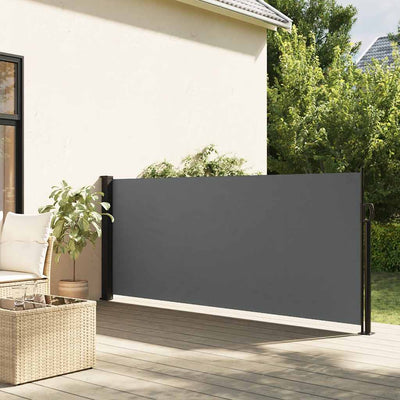 Pare-brise Vidaxl extensible 120x600 cm anthracite