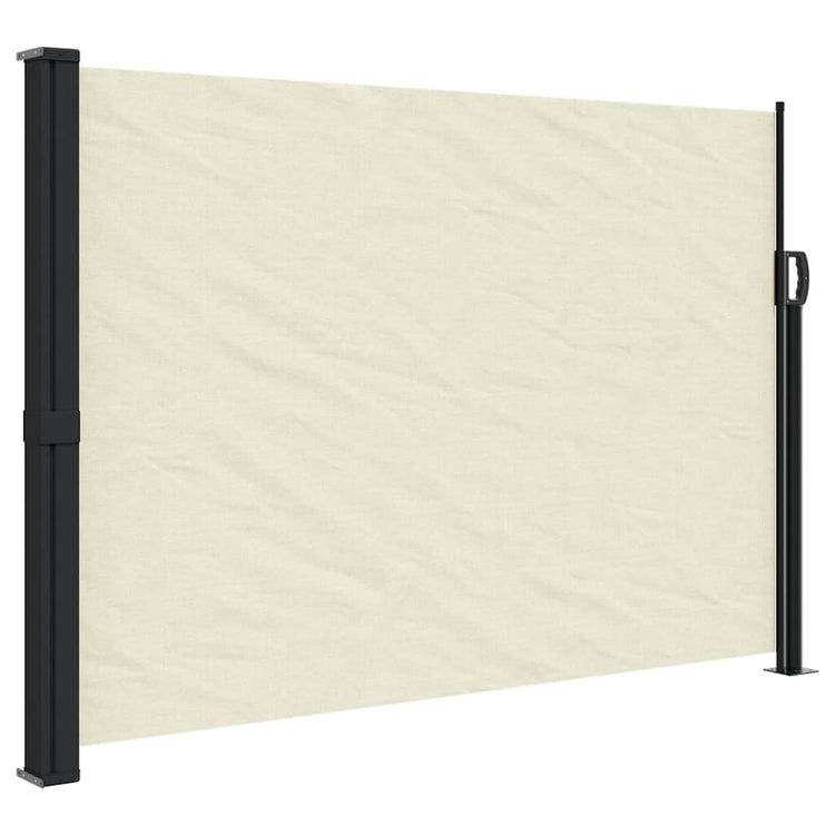 Pare-brise Vidaxl extensible 140x600 cm crème