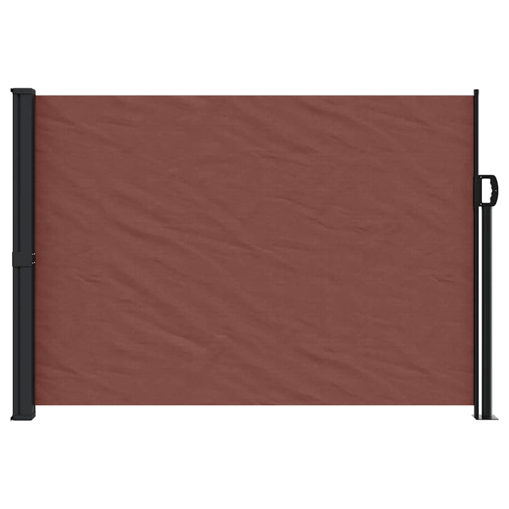 Pare-brise Vidaxl extensible 140x600 cm brun