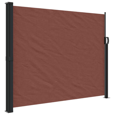 Pare-brise Vidaxl extensible 160x600 cm brun