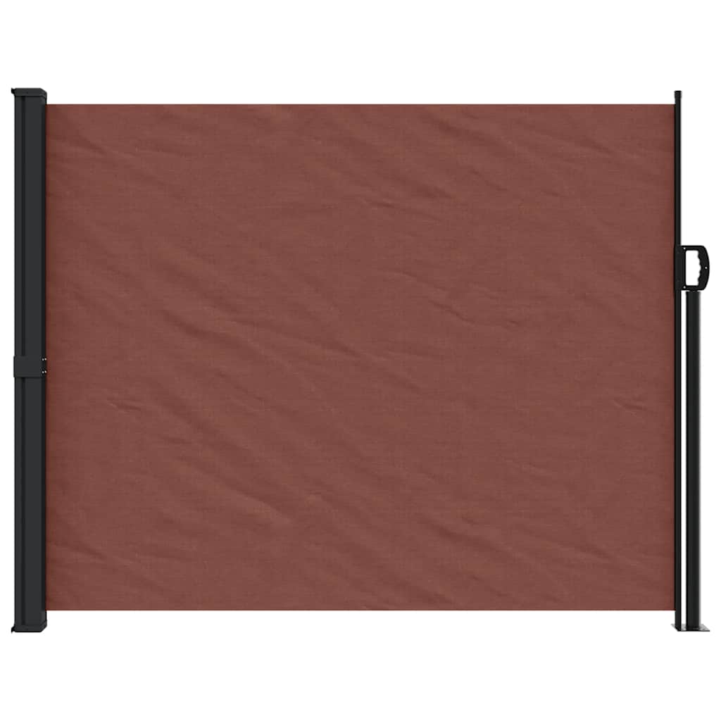 Pare-brise Vidaxl extensible 160x600 cm brun