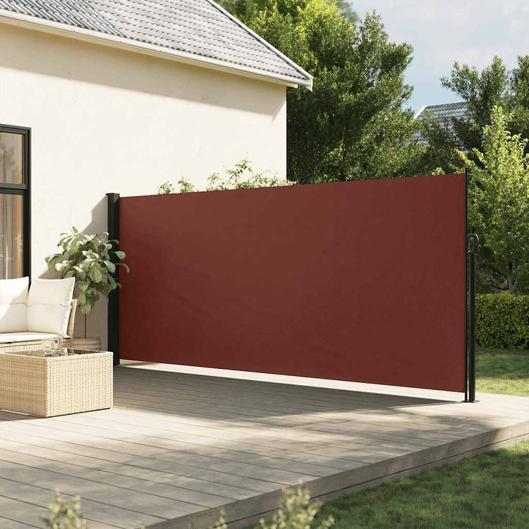 Pare-brise Vidaxl extensible 160x600 cm brun