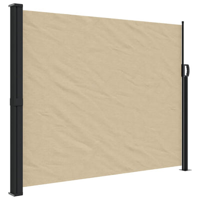 Pare-brise vidaxl extensible 160x600 cm beige