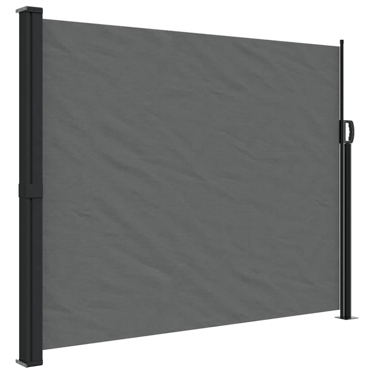 Pare-brise vidaxl extensible 160x600 cm anthracite