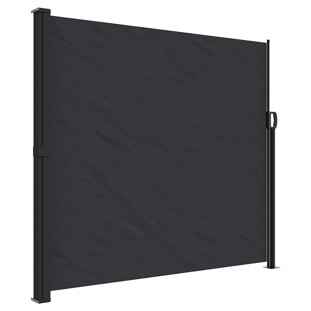 Pare-brise Vidaxl extensible 180x600 cm noir