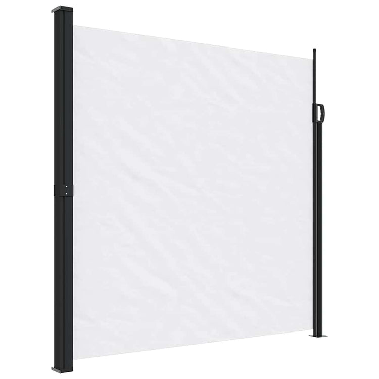 Pare-brise vidaxl extensible 200x600 cm blanc