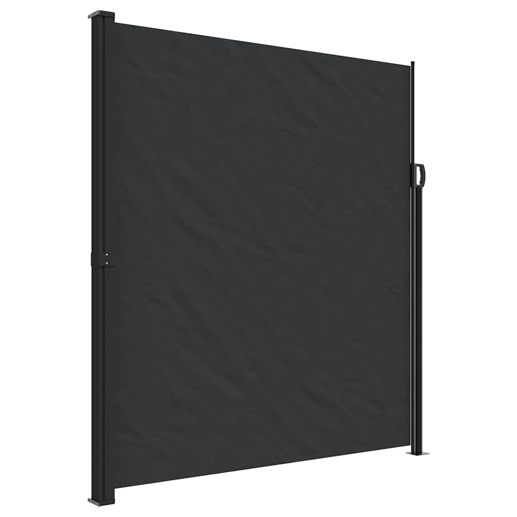 Pare-brise Vidaxl extensible 220x600 cm noir