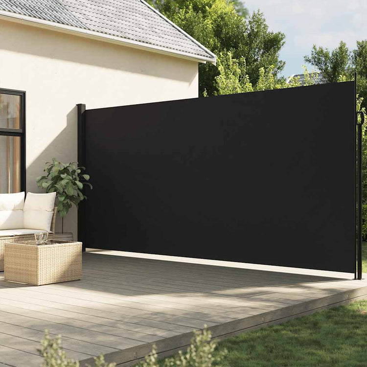 Pare-brise Vidaxl extensible 220x600 cm noir