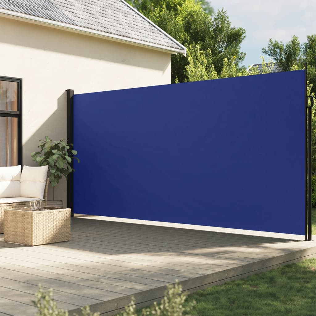 Pare-brise Vidaxl extensible 220x600 cm bleu