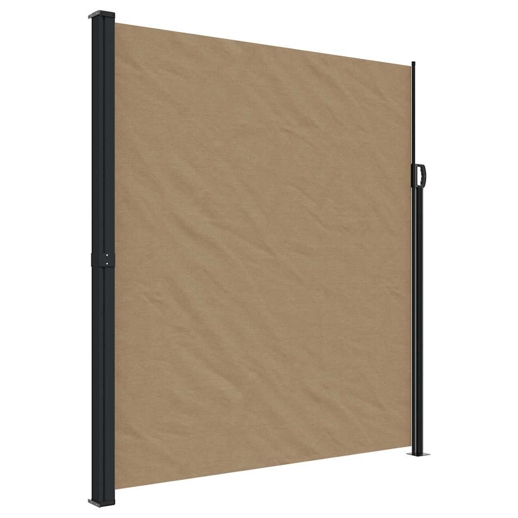 Pare-brise vidaxl extensible 220x600 cm taupe