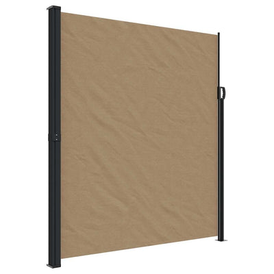 Pare-brise vidaxl extensible 220x600 cm taupe