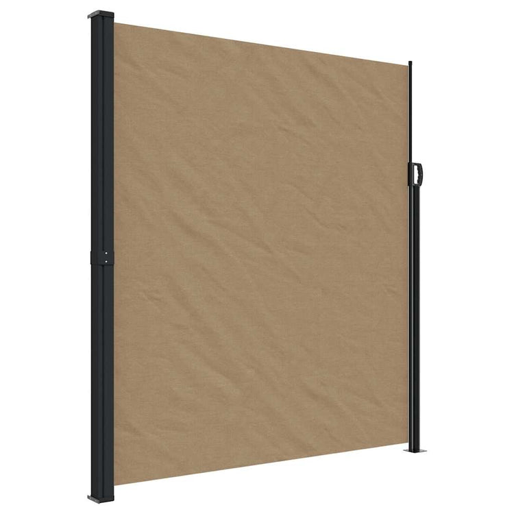Pare-brise vidaxl extensible 220x600 cm taupe