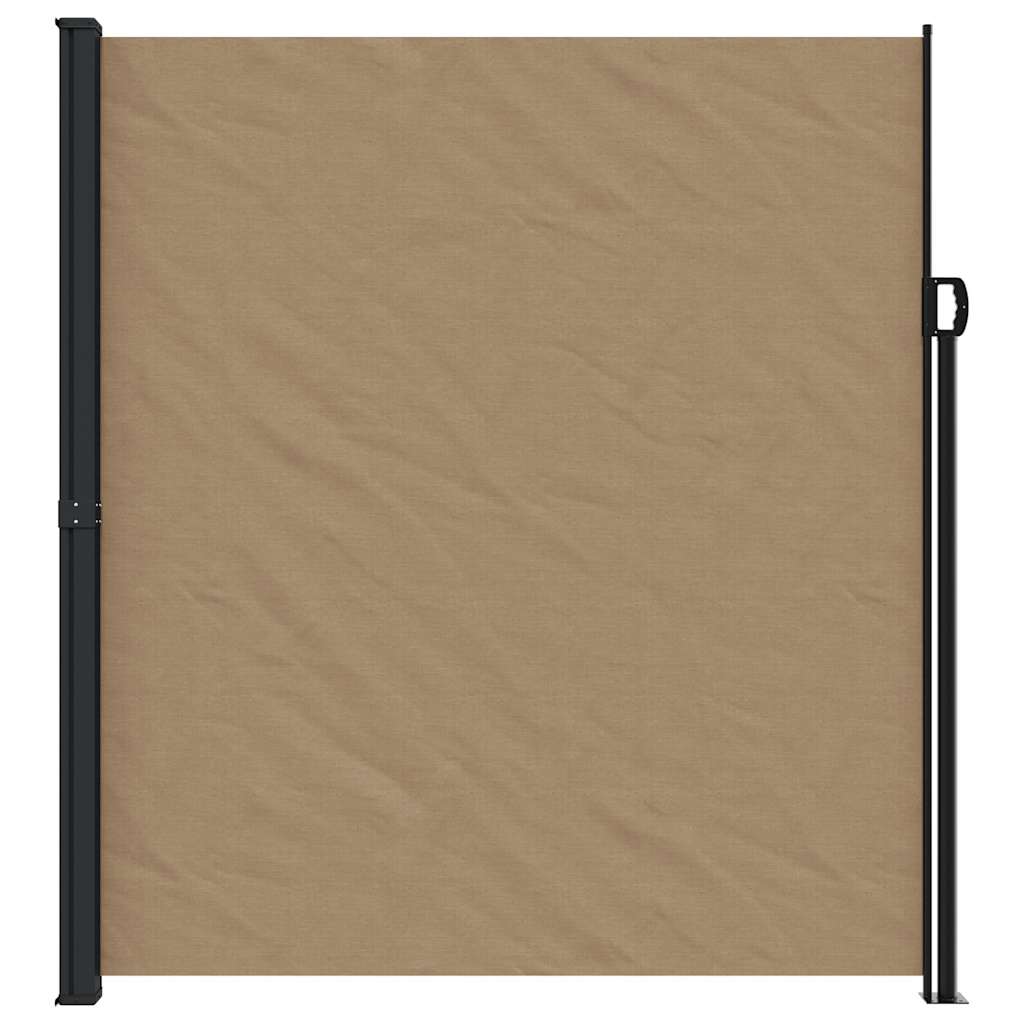 Pare-brise vidaxl extensible 220x600 cm taupe