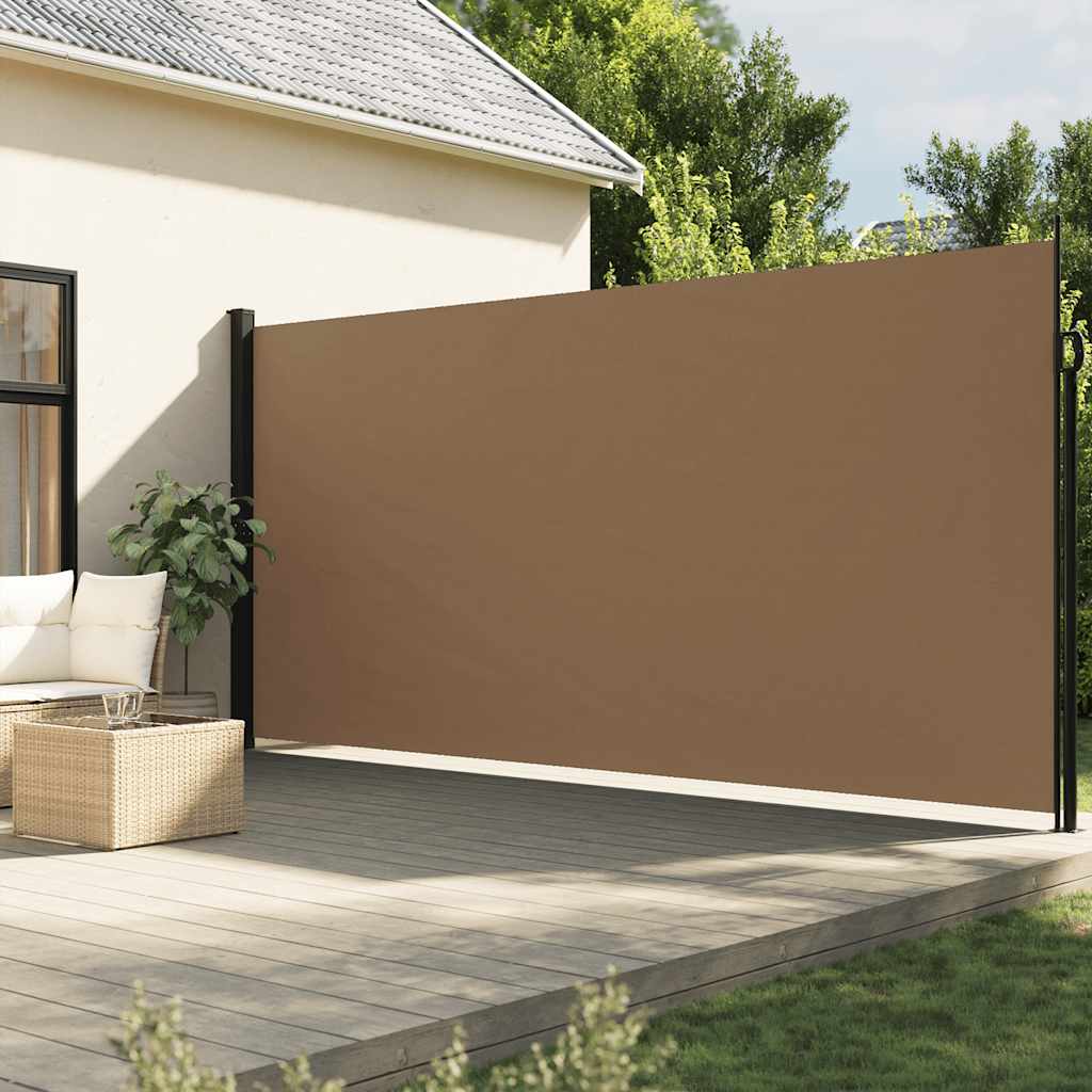 Pare-brise vidaxl extensible 220x600 cm taupe