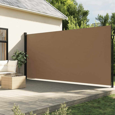 Pare-brise vidaxl extensible 220x600 cm taupe