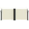 Pare-brise Vidaxl extensible 100x600 cm crème